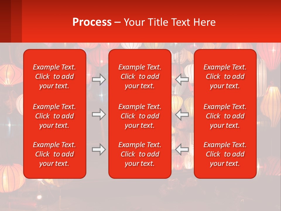 Many Colorful Lanterns Are Hanging In A Room PowerPoint Template