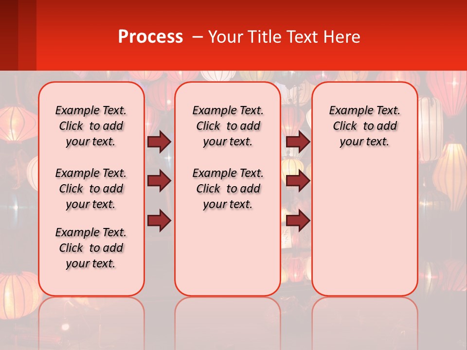 Many Colorful Lanterns Are Hanging In A Room PowerPoint Template