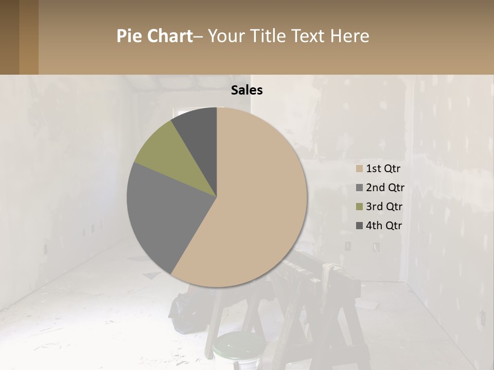 A Room With A Ladder And A Window PowerPoint Template