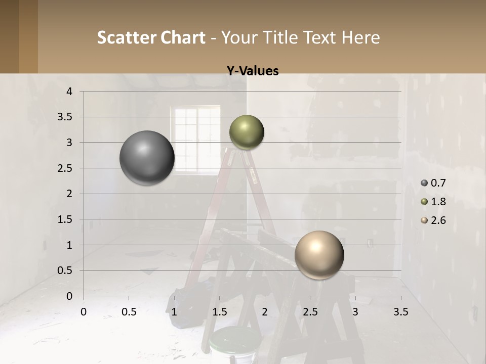 A Room With A Ladder And A Window PowerPoint Template