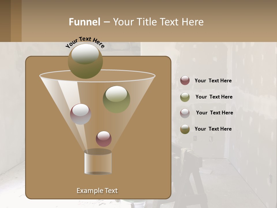 A Room With A Ladder And A Window PowerPoint Template