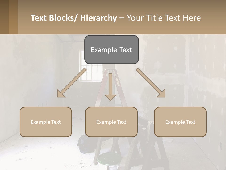 A Room With A Ladder And A Window PowerPoint Template