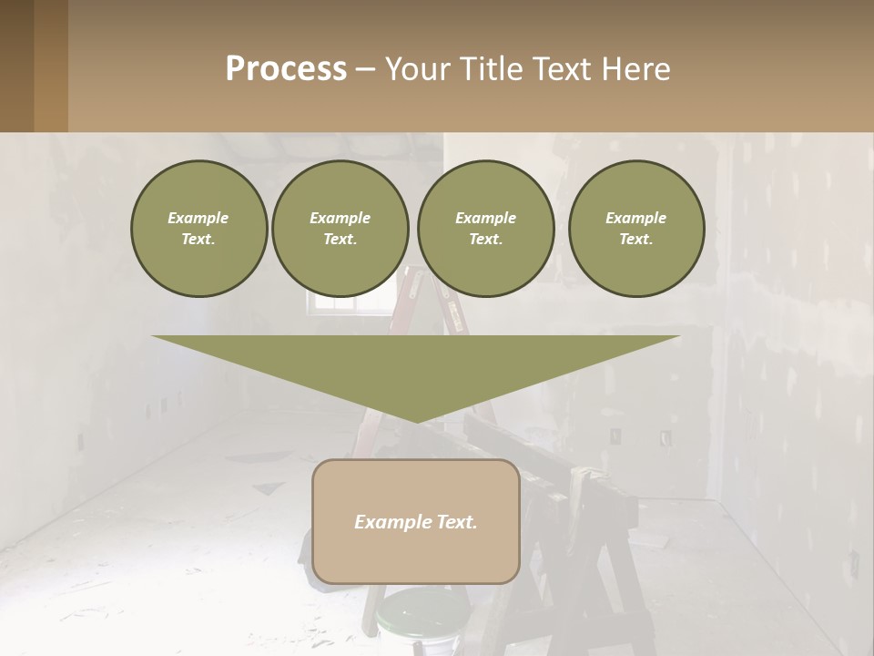A Room With A Ladder And A Window PowerPoint Template