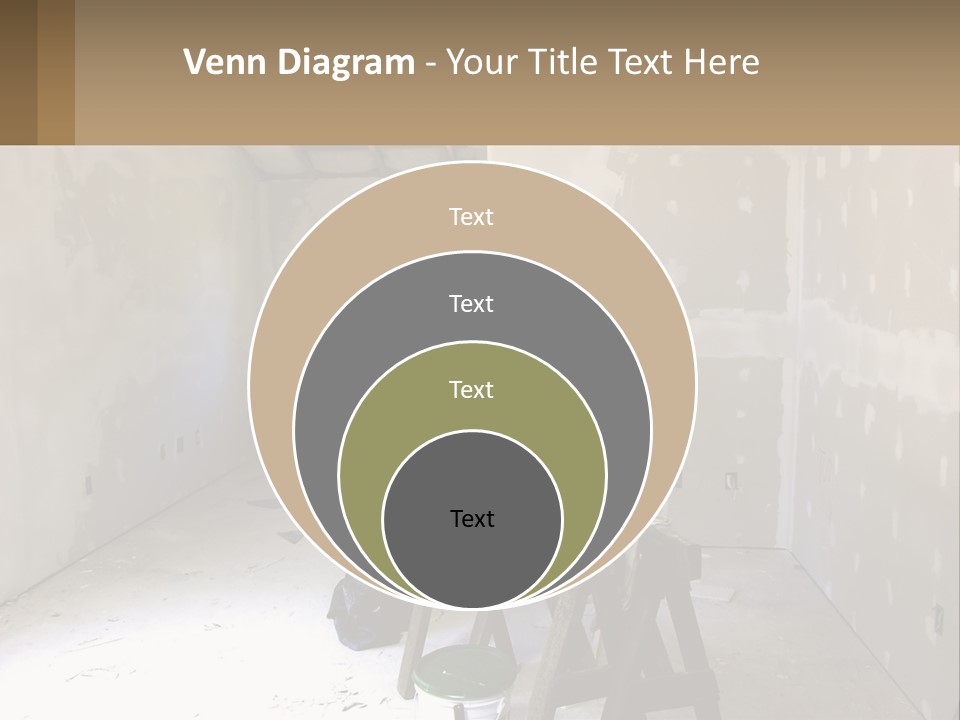 A Room With A Ladder And A Window PowerPoint Template