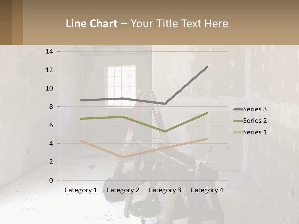 A Room With A Ladder And A Window PowerPoint Template