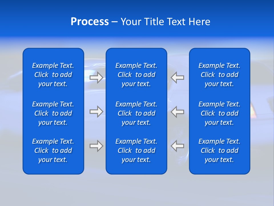 A Blue Car Driving Down A Street At Night PowerPoint Template