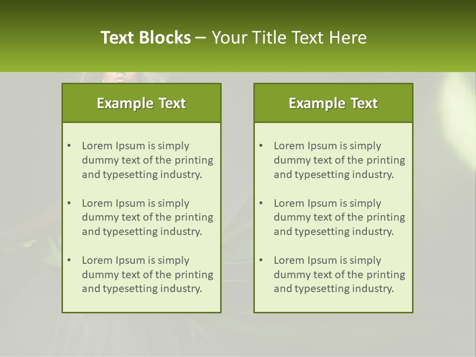 A Woman In A Green Dress Is Posing For A Picture PowerPoint Template