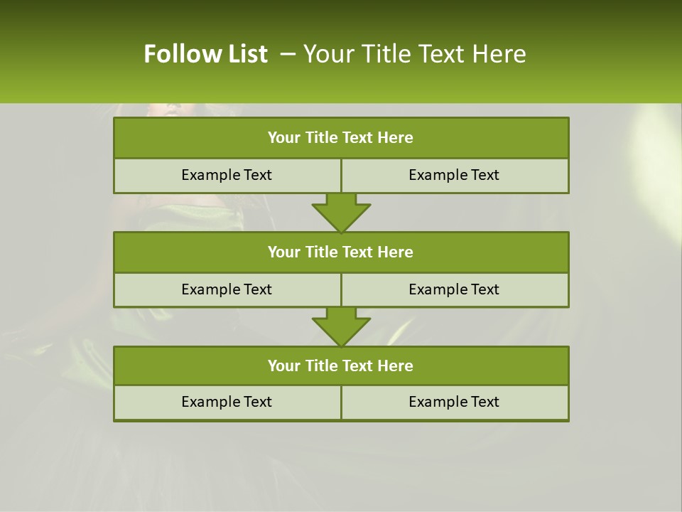 A Woman In A Green Dress Is Posing For A Picture PowerPoint Template