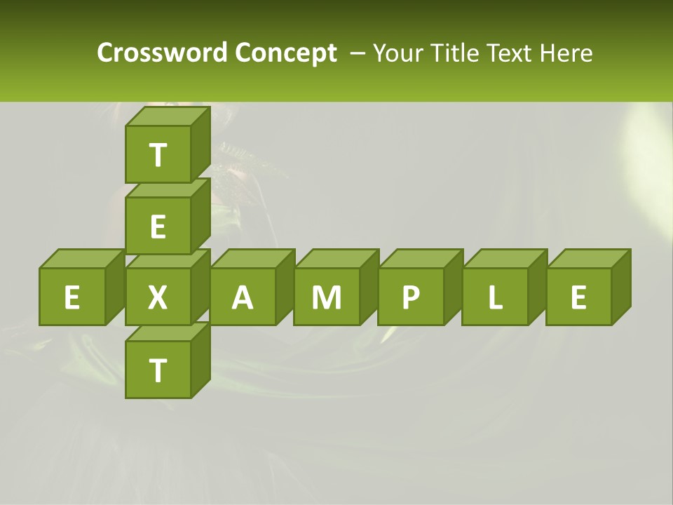 A Woman In A Green Dress Is Posing For A Picture PowerPoint Template