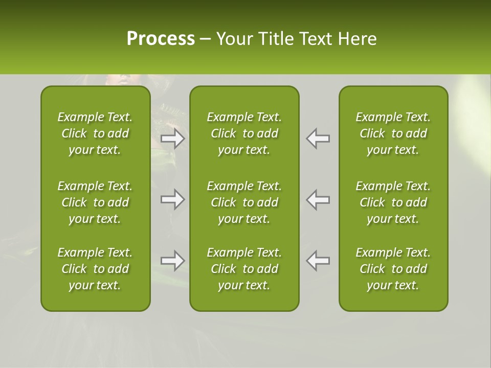 A Woman In A Green Dress Is Posing For A Picture PowerPoint Template