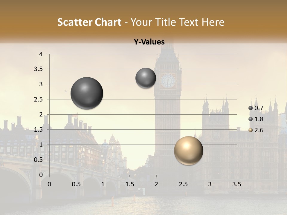 A Large Clock Tower Towering Over A City PowerPoint Template