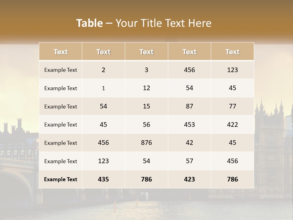 A Large Clock Tower Towering Over A City PowerPoint Template