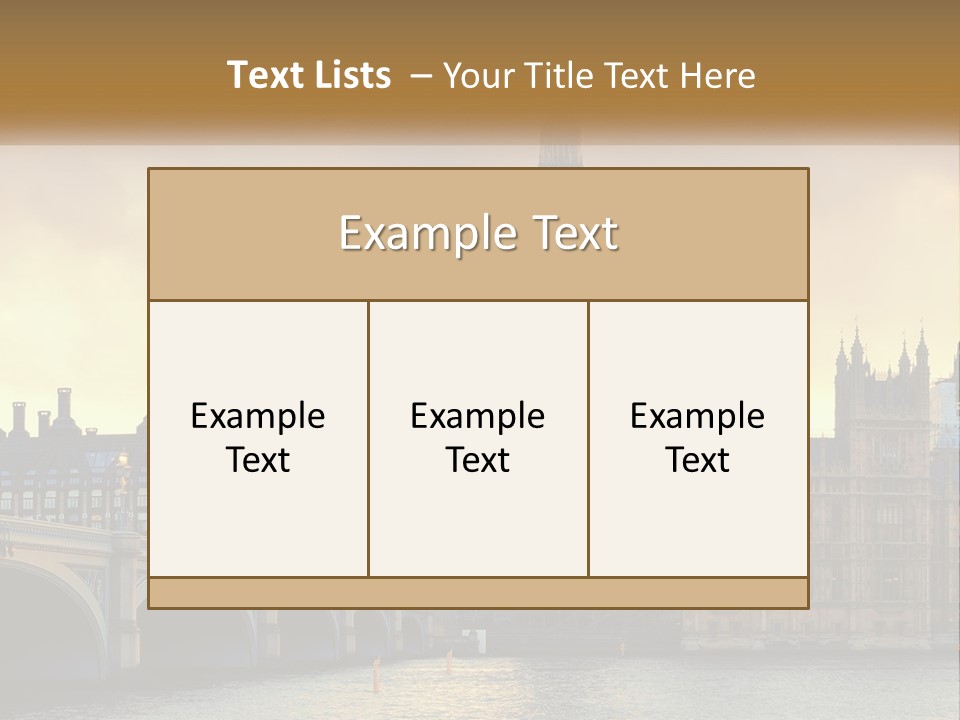 A Large Clock Tower Towering Over A City PowerPoint Template
