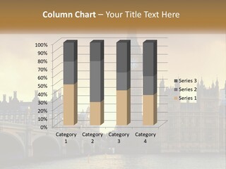 A Large Clock Tower Towering Over A City PowerPoint Template