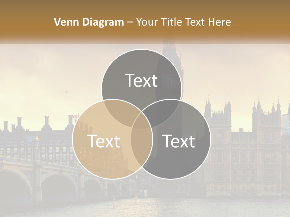 A Large Clock Tower Towering Over A City PowerPoint Template