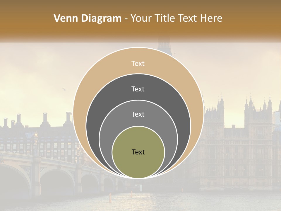 A Large Clock Tower Towering Over A City PowerPoint Template