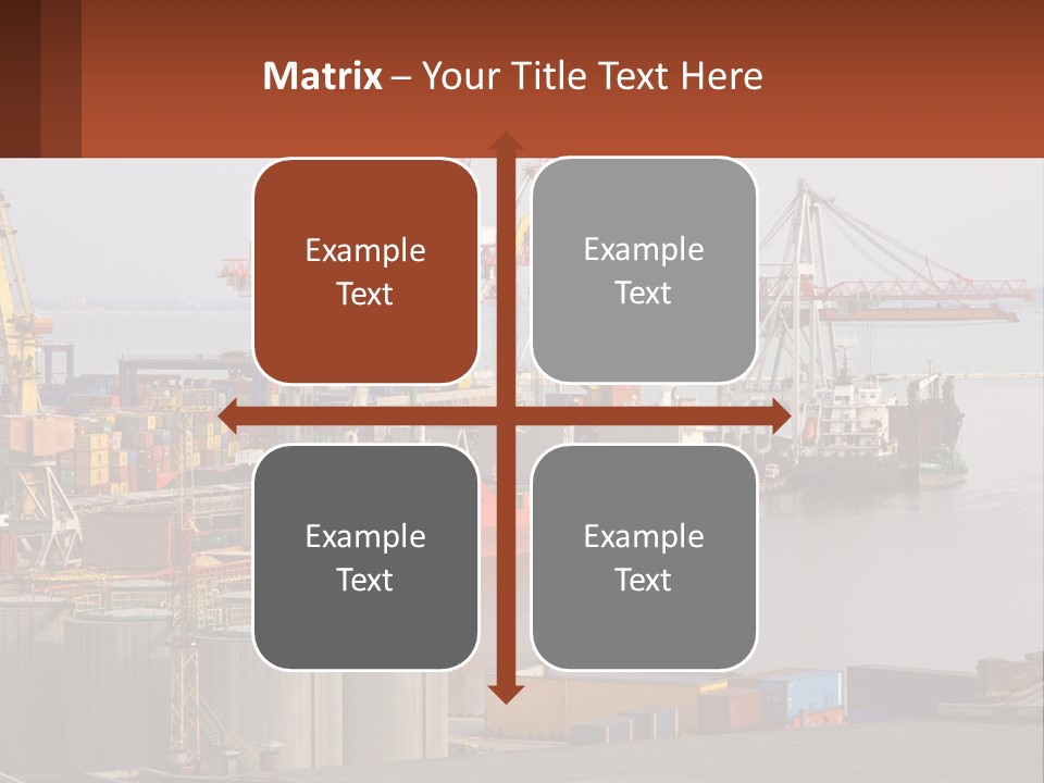 A Large Orange Boat In A Body Of Water PowerPoint Template