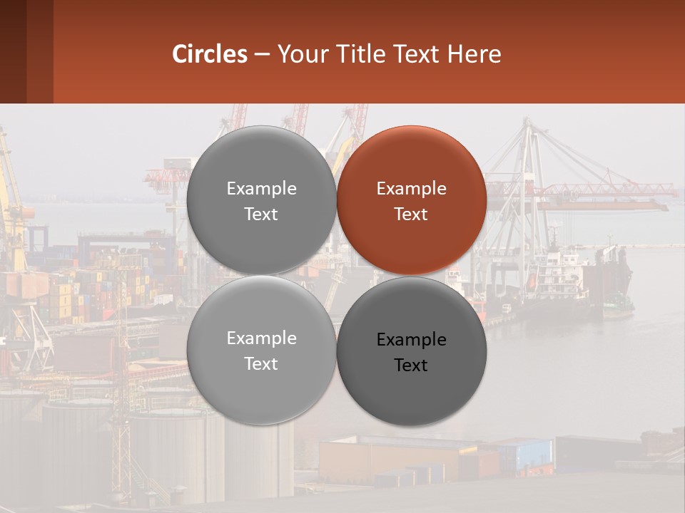 A Large Orange Boat In A Body Of Water PowerPoint Template