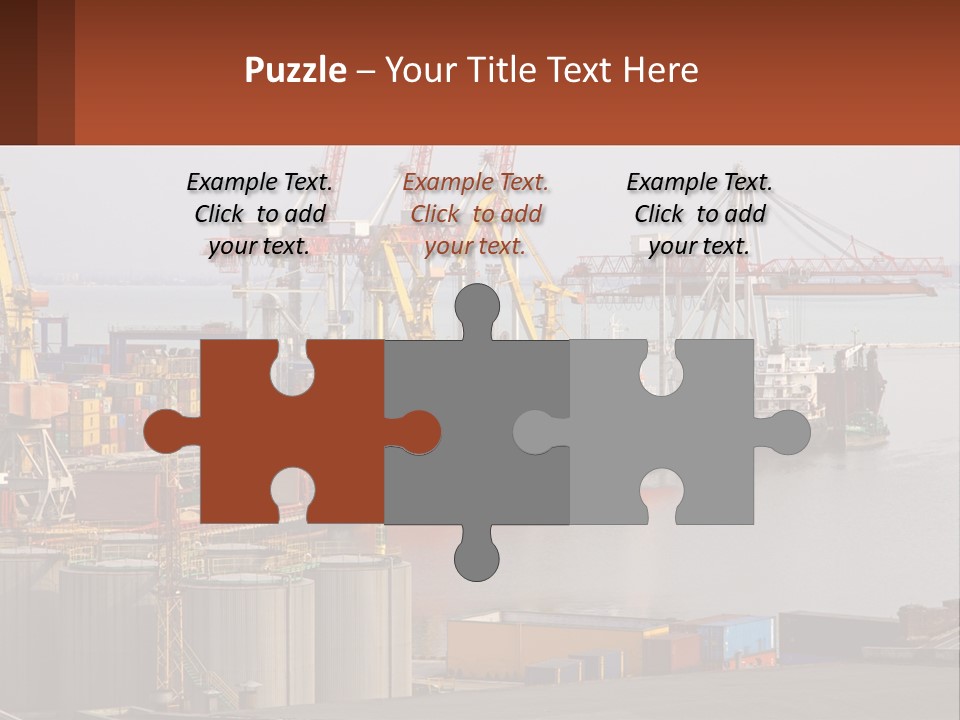 A Large Orange Boat In A Body Of Water PowerPoint Template