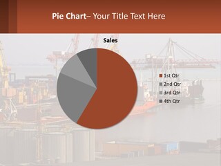 A Large Orange Boat In A Body Of Water PowerPoint Template