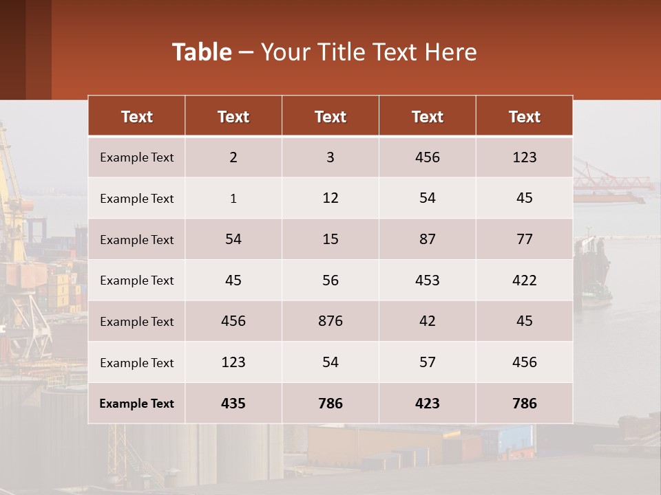 A Large Orange Boat In A Body Of Water PowerPoint Template