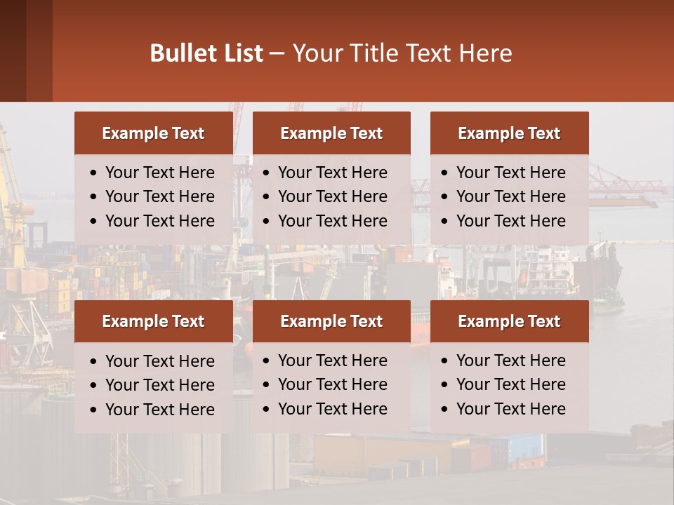 A Large Orange Boat In A Body Of Water PowerPoint Template