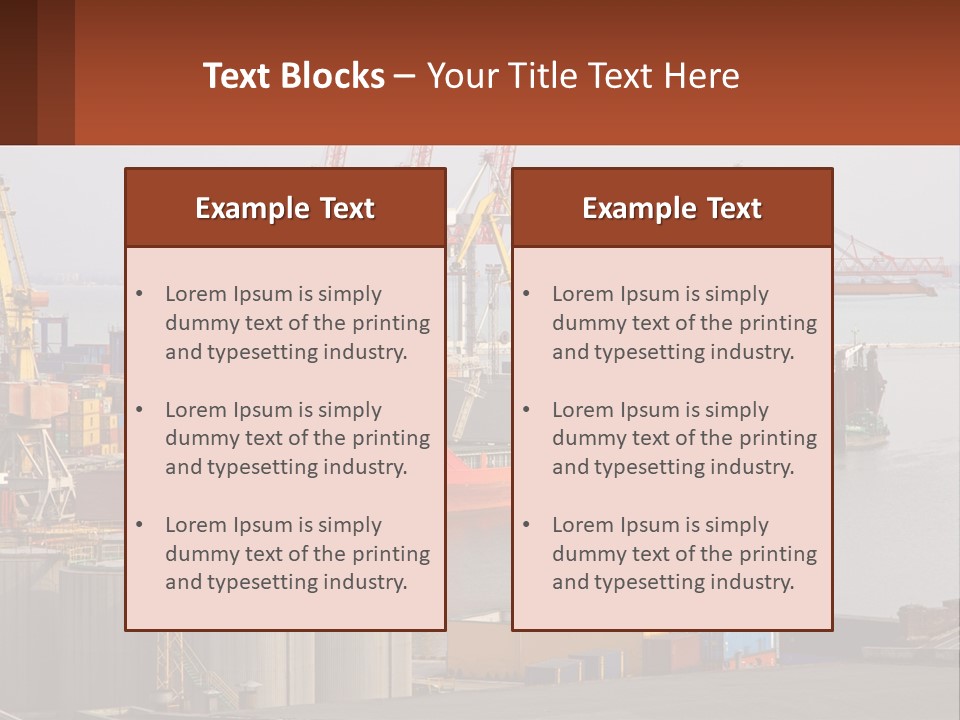 A Large Orange Boat In A Body Of Water PowerPoint Template