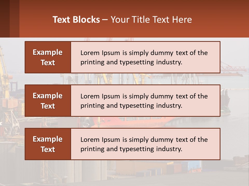 A Large Orange Boat In A Body Of Water PowerPoint Template