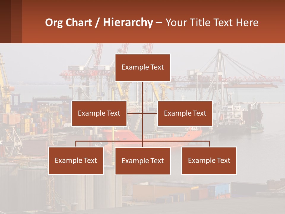 A Large Orange Boat In A Body Of Water PowerPoint Template