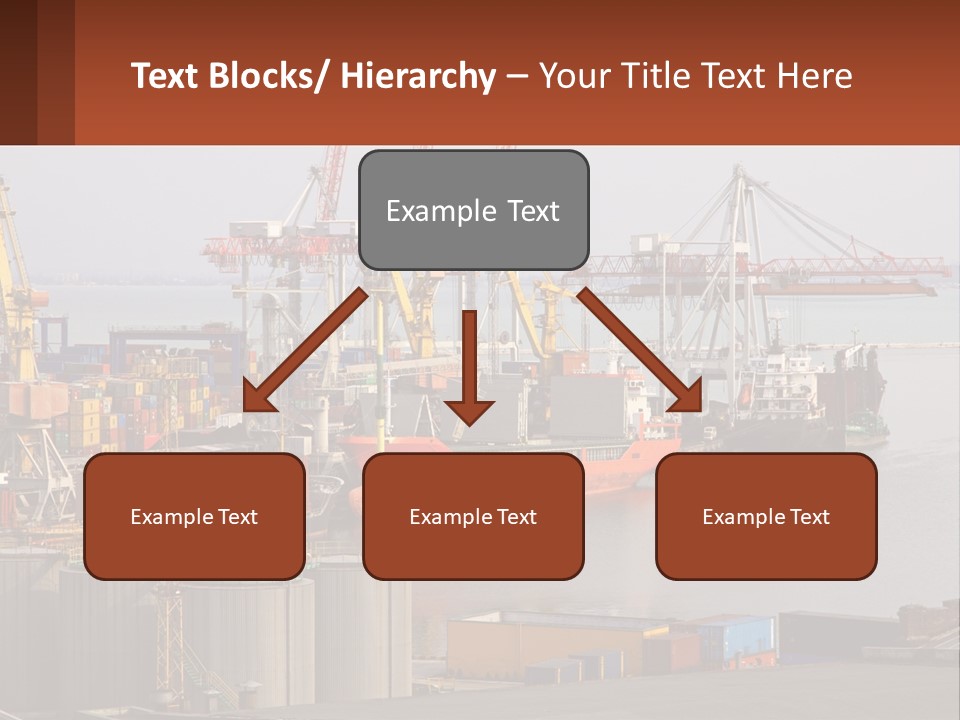 A Large Orange Boat In A Body Of Water PowerPoint Template