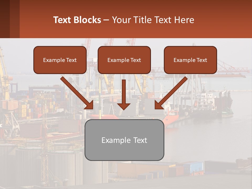 A Large Orange Boat In A Body Of Water PowerPoint Template