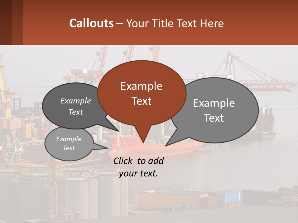 A Large Orange Boat In A Body Of Water PowerPoint Template