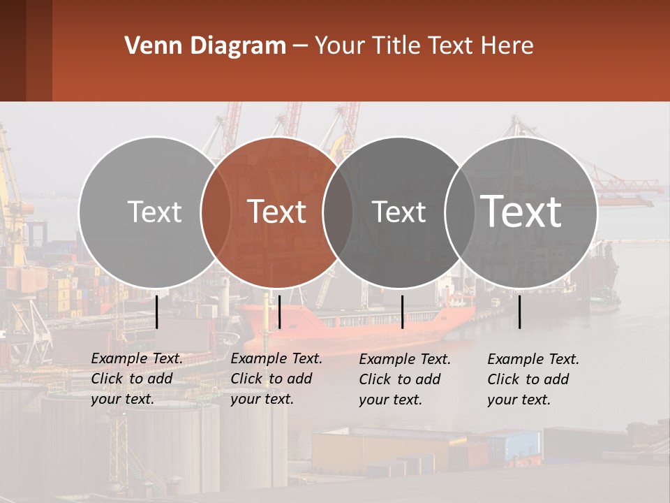 A Large Orange Boat In A Body Of Water PowerPoint Template