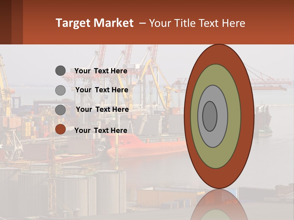 A Large Orange Boat In A Body Of Water PowerPoint Template