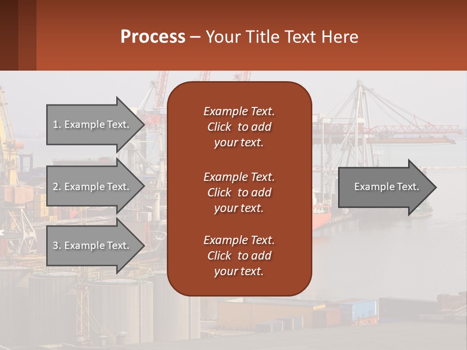 A Large Orange Boat In A Body Of Water PowerPoint Template