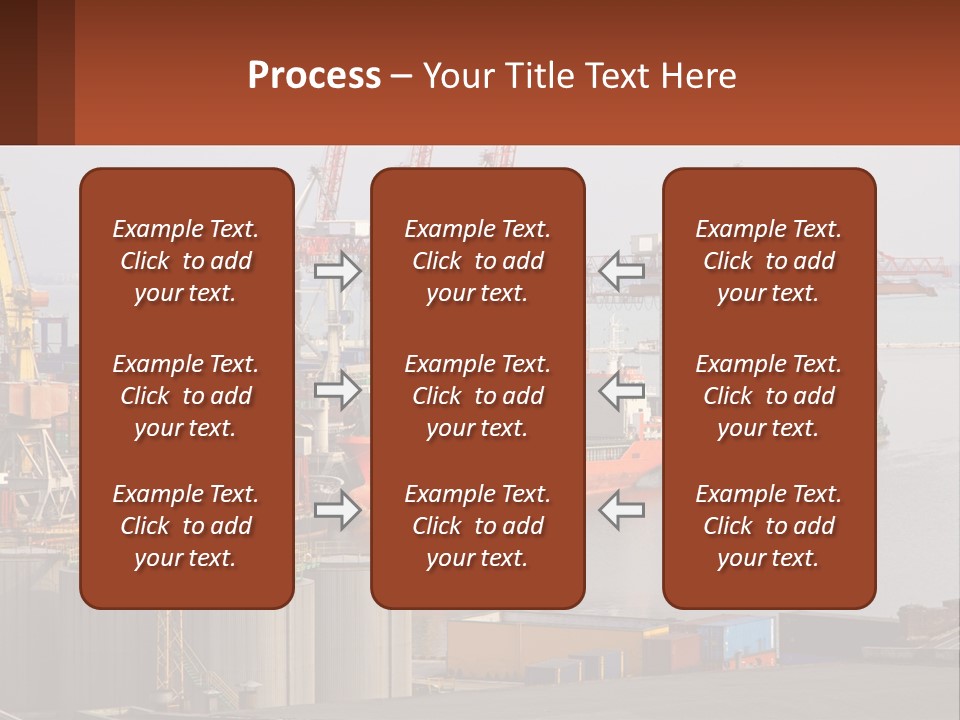 A Large Orange Boat In A Body Of Water PowerPoint Template