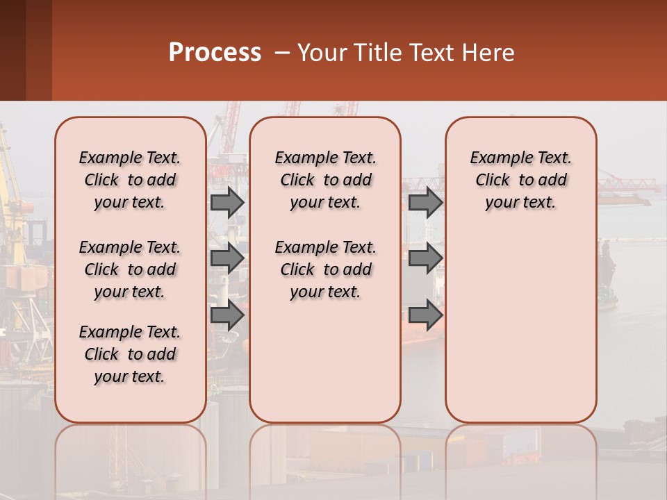 A Large Orange Boat In A Body Of Water PowerPoint Template