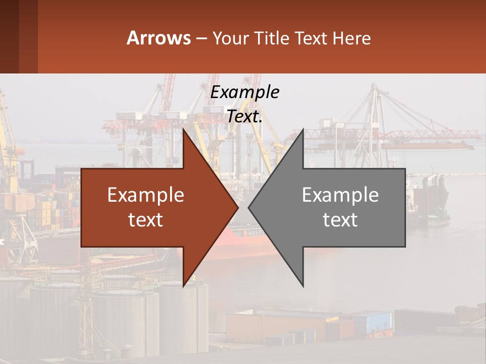 A Large Orange Boat In A Body Of Water PowerPoint Template