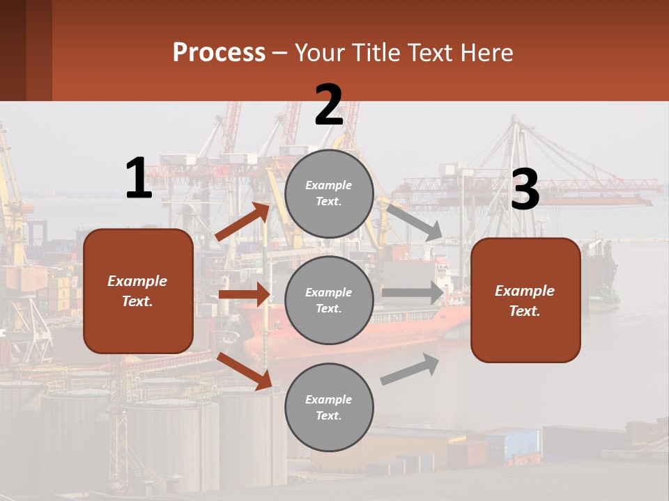 A Large Orange Boat In A Body Of Water PowerPoint Template