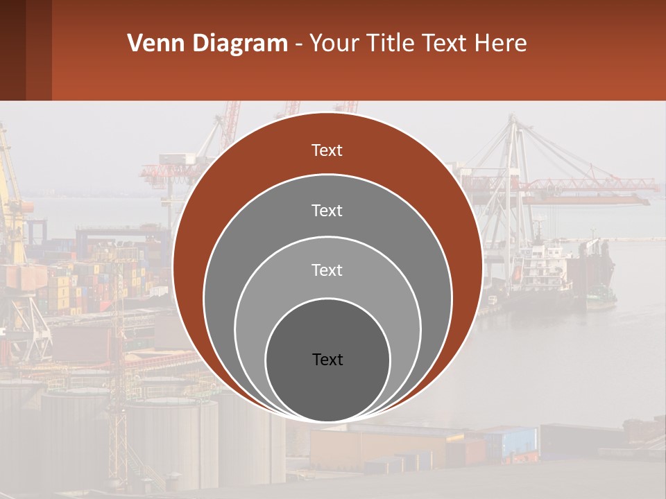 A Large Orange Boat In A Body Of Water PowerPoint Template