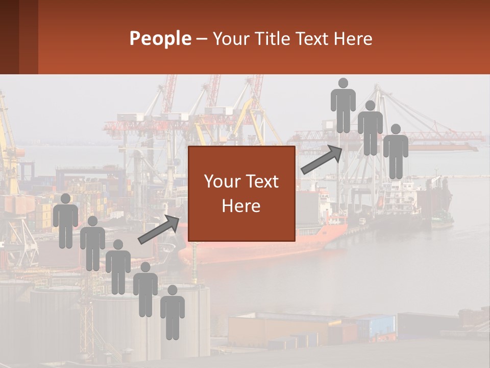 A Large Orange Boat In A Body Of Water PowerPoint Template