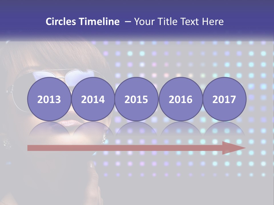 A Woman Wearing Sunglasses Is Posing For A Picture PowerPoint Template