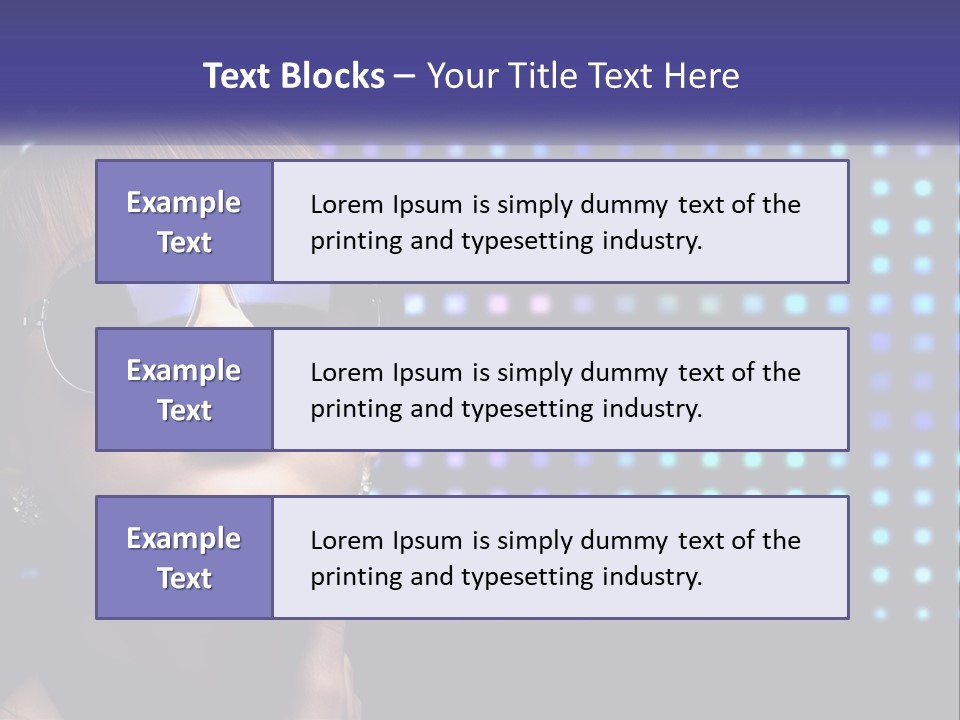 A Woman Wearing Sunglasses Is Posing For A Picture PowerPoint Template