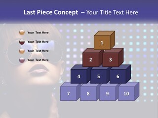 A Woman Wearing Sunglasses Is Posing For A Picture PowerPoint Template