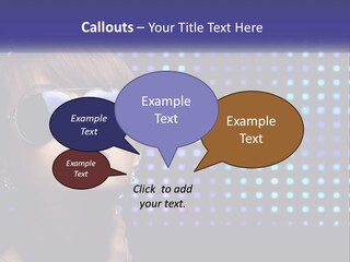 A Woman Wearing Sunglasses Is Posing For A Picture PowerPoint Template