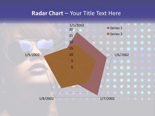 A Woman Wearing Sunglasses Is Posing For A Picture PowerPoint Template