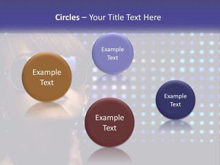 A Woman Wearing Sunglasses Is Posing For A Picture PowerPoint Template