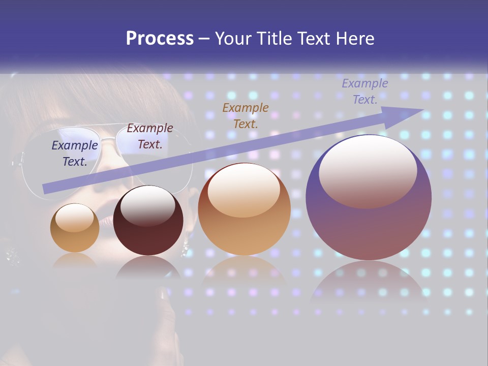 A Woman Wearing Sunglasses Is Posing For A Picture PowerPoint Template