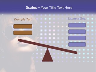 A Woman Wearing Sunglasses Is Posing For A Picture PowerPoint Template