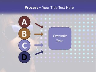 A Woman Wearing Sunglasses Is Posing For A Picture PowerPoint Template